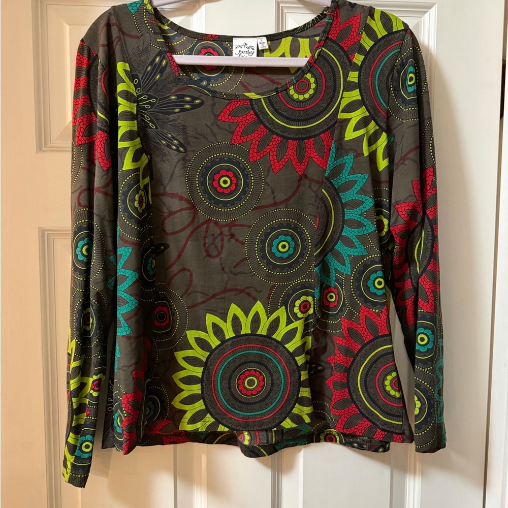 Colorful Patterned Women's Top